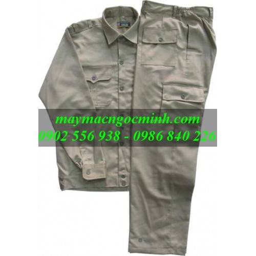 Đồng phục bảo hộ lao động có túi hộp đẹp, giá rẻ, may nhanh