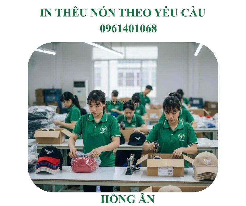in thêu nón theo yêu cầu