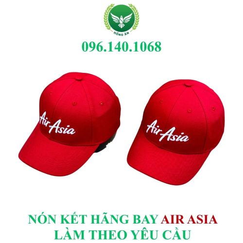 Đặt nón kết Air ASIA may theo yêu cầu