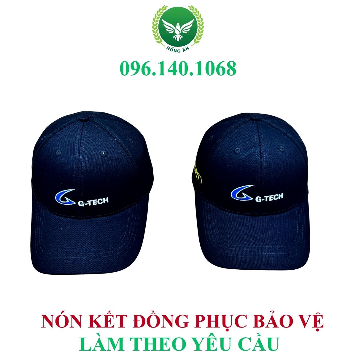 nón kết đồng phục bảo vệ