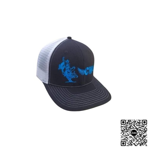 Nón kết phối lưới đen trắng