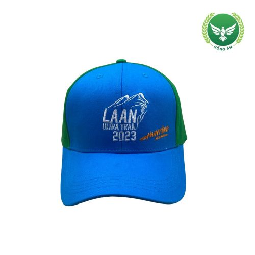 Nón kết EVN – Thêu logo sự kiện chạy bộ hai màu