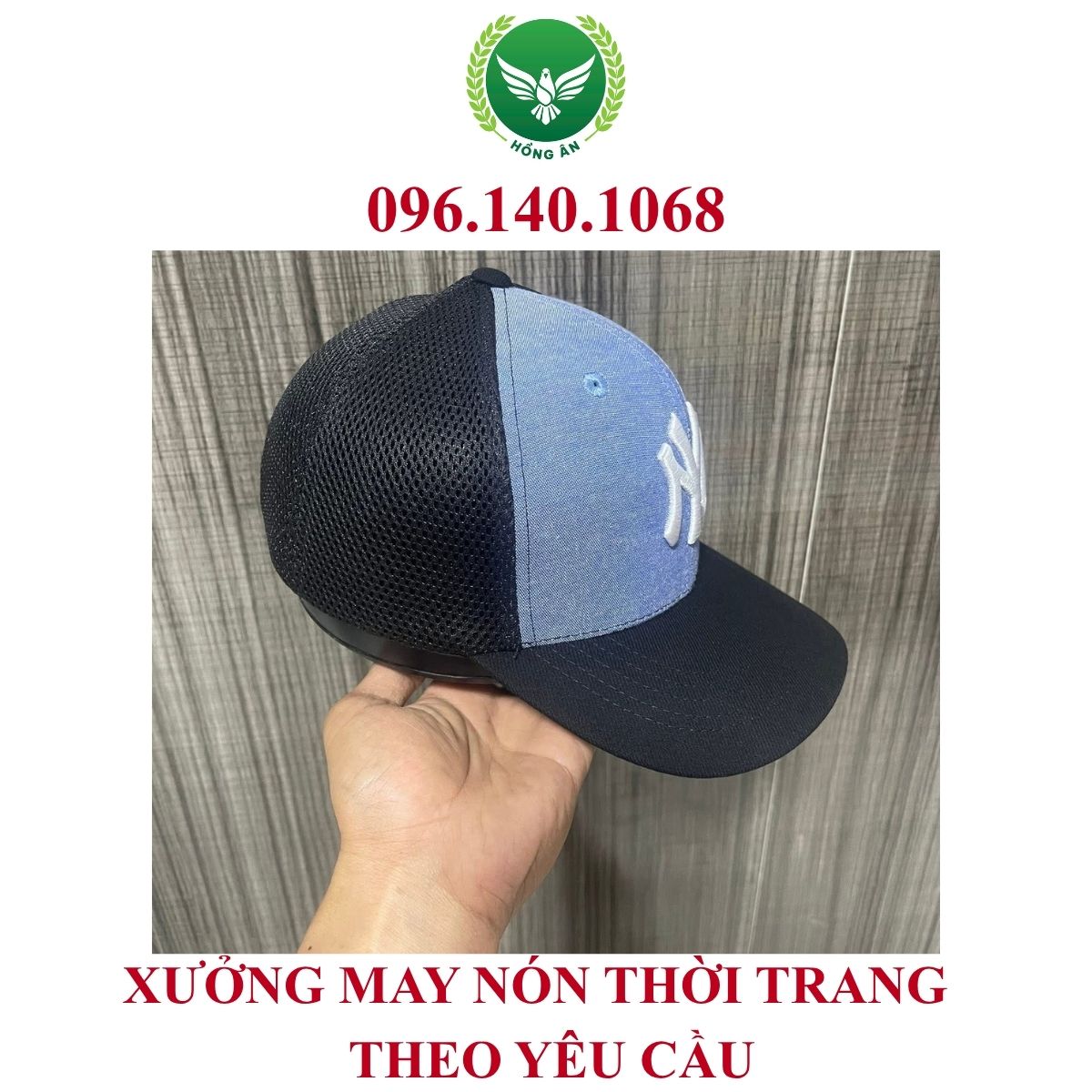 sản phẩm nón thời trang thiết kế riêng tại xưởng Hồng Ân