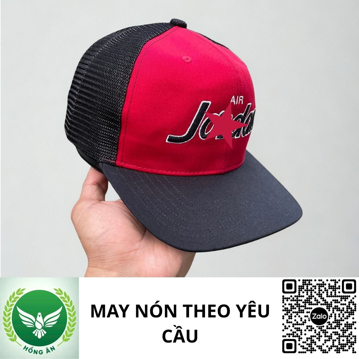 kiểm tra chất lượng nón local brand tại xưởng Hồng Ân